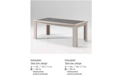 Table avec allonge Arome 774,00 €