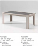 Table avec allonge Aroma