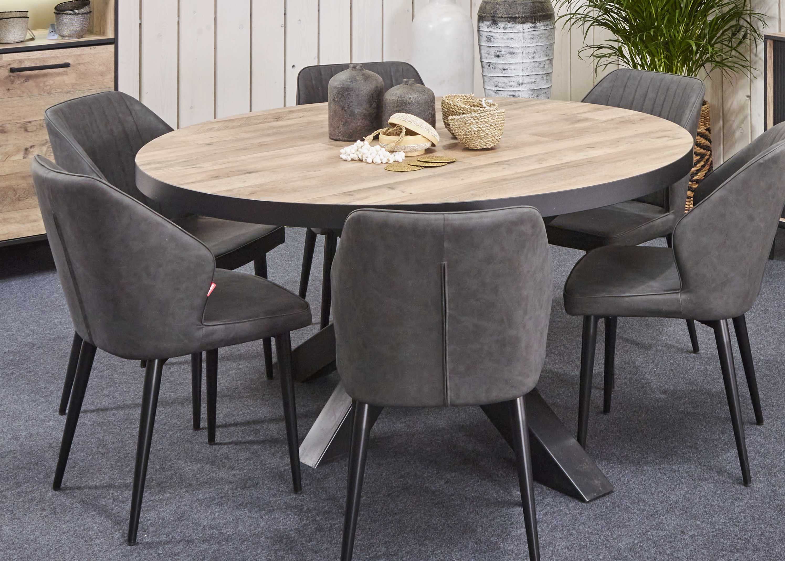 Table à Manger Ronde En Bois Pin – 105 Cm De Diamètre – Occasion