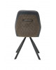 Chaise 1902 PU gris / tissu brun 105,00 €