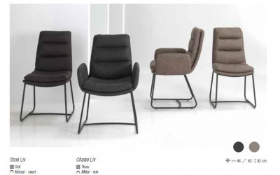 Chaise Liv avec ou sans accoudoir