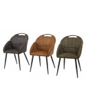 Chaise 2005 Anthracite - Cognac - Vert