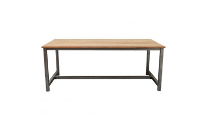 Table Boston Bois Teck & Métal