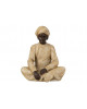 Statue Personnage Indien Assis Resine Beige/Marron Large JLINE