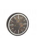 Horloge 48x48 cm Mappemonde Antique en MDF Or/Noir Small
