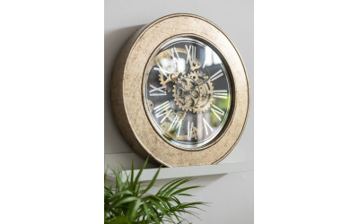 Horloge Mecanisme Mdf Antique Or JLINE