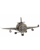 Horloge Avion Metal Antique Gris/Or JOLIPA