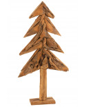 Arbre Morceaux Bois Teck Naturel Large (15774)