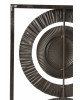 Decoration Murale 3 Cercles Metal Noir/Or