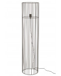 Lampadaire Sur Pied Cylindre Metal Noir JLINE JOLIPA