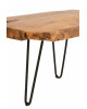 Table Appoint Irreguliere Teck Marron JOLIPA