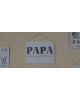 Pancarte Papa L'Homme Le Mythe La Legende Reversible Anglais / FR