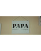 Pancarte Papa L'Homme Le Mythe La Legende Reversible Anglais / FR