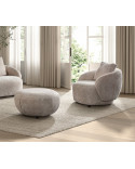 Fauteuil Crema + Pouf