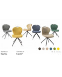 Chaise Mobi Line bi-matière 6 coloris