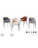 Chaise Eliot Tissu 5 Coloris