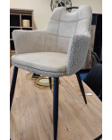 Chaise Bicolore Blanc & Sable 2303